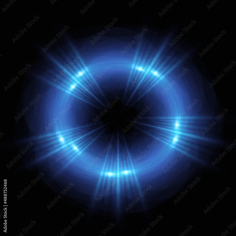 Bright abstract background with leaks. Lighting tunnel. Magic portal. Vivid sphere lens Bright abstract background with leaks. Lighting tunnel. Magic portal. Vivid sphere lens