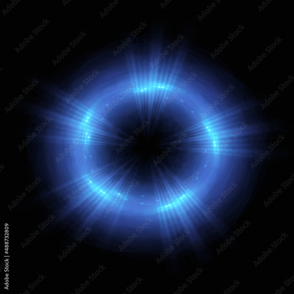 Bright abstract background with leaks. Lighting tunnel. Magic portal. Vivid sphere lens Bright abstract background with leaks. Lighting tunnel. Magic portal. Vivid sphere lens