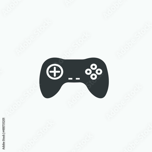 Game controller icon vector. video joystick icon vector isolated