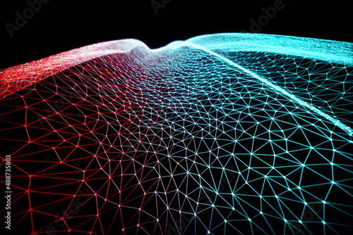 Network, conceptual illustration photo