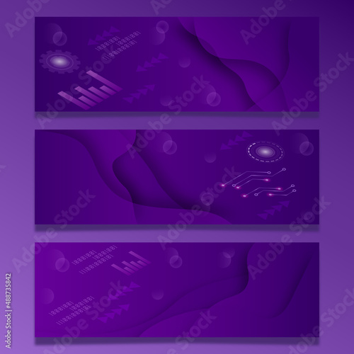 Abstract geometric design banner web template. Vector liquid shape layout banners. Template ready for use in web or print design. Background