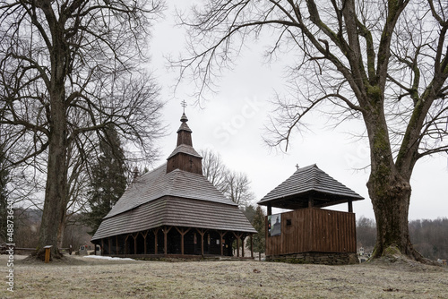 The Greek Catholic wooden church of St Michael the Archangel in Topola, Slovakia