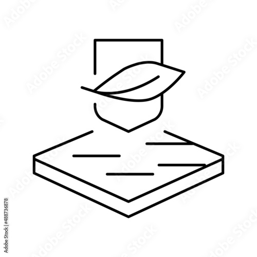 soft fabrics properties line icon vector illustration