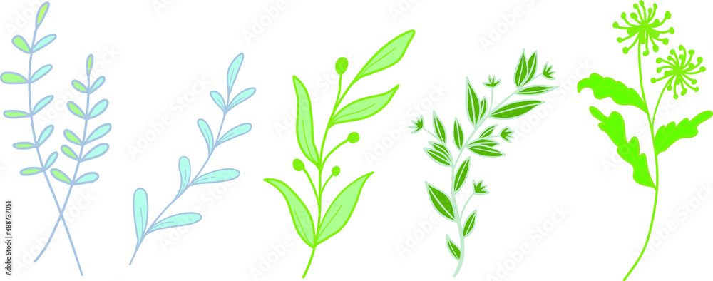 spring watercolour flower branches vector spring watercolour flower branches vector