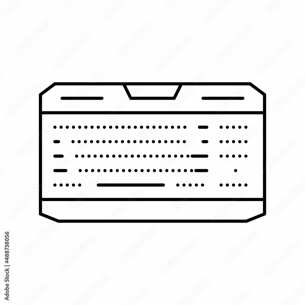 Obraz premium gaming keyboard line icon vector illustration