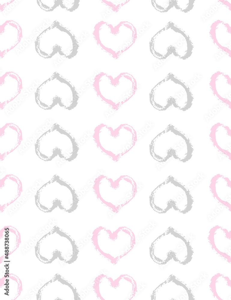 Seamless pattern of red lipstick kiss on white background. Printing of the lips. Vector Festive poster, banner for design. Flat illustration in grunge style. Seamless pattern of red lipstick kiss on white background. Printing of the lips. Vector Festive poster, banner for design. Flat illustration in grunge style.