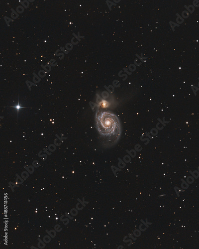 Obraz na płótnie M51 Whirlpool Galaxy w salonie