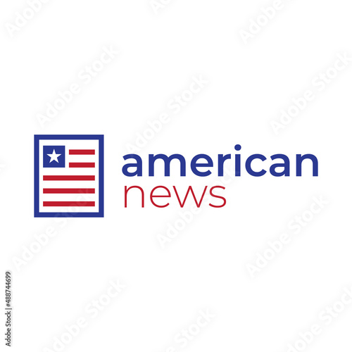 american news logo design