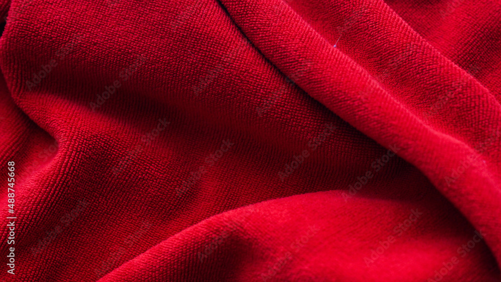 Red fabric texture background Red fabric texture background