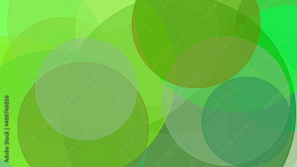 Abstract green circles overlay with white background Abstract green circles overlay with white background