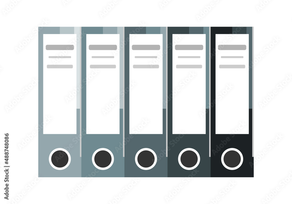 Document file paper archive office flat vector design. Document file paper archive office flat vector design.
