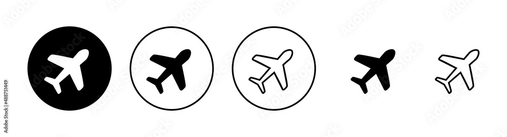 Plane icons set. Airplane sign and symbol. Flight transport symbol. Travel sign. aeroplane Plane icons set. Airplane sign and symbol. Flight transport symbol. Travel sign. aeroplane