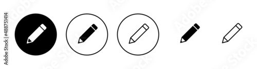 Pencil icons set. pen sign and symbol. edit icon vector