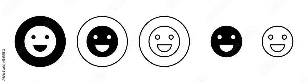 Smile icons set. smile emoticon icon. feedback sign and symbol Smile icons set. smile emoticon icon. feedback sign and symbol