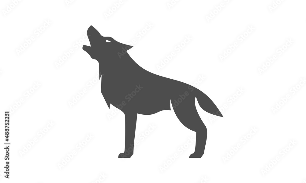 wolf animal vector logo
