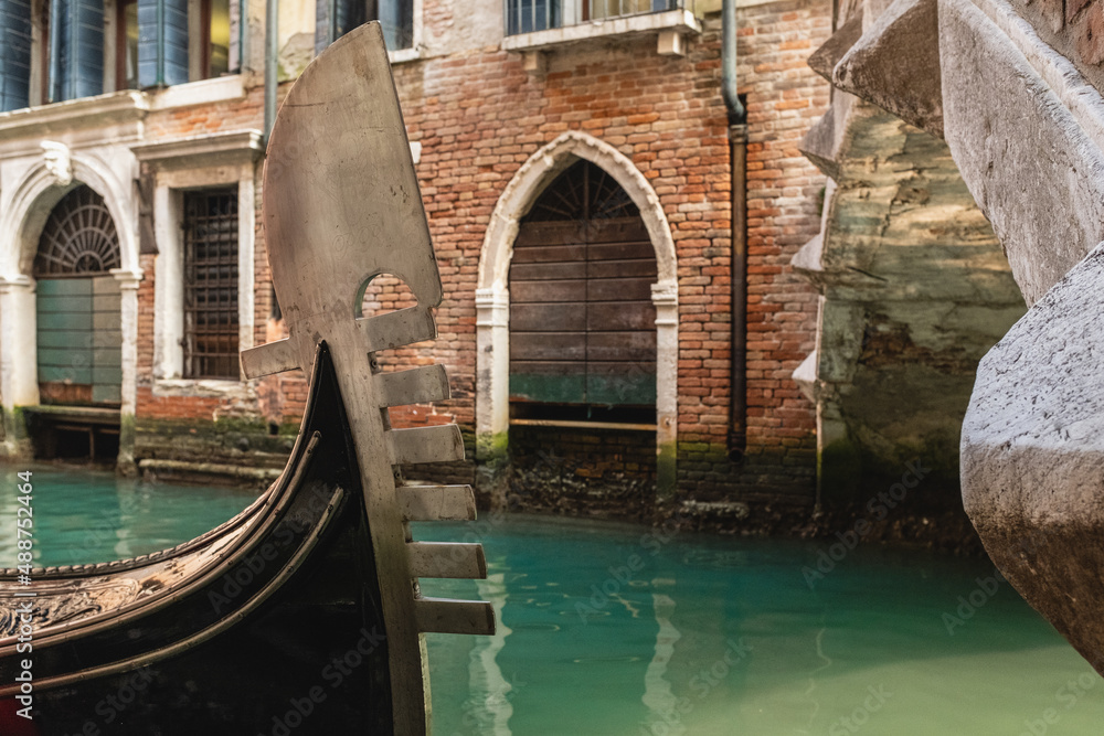 Gondola in picturesque Venice canal - Venice, Italy