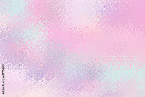 Pastel color background. Rainbow marble gradient. Iridescent texture with effect foil. Dreamy background. Pearlescent backdrop design for prints. Light soft metal surface. Holo ombre pattern. Vector