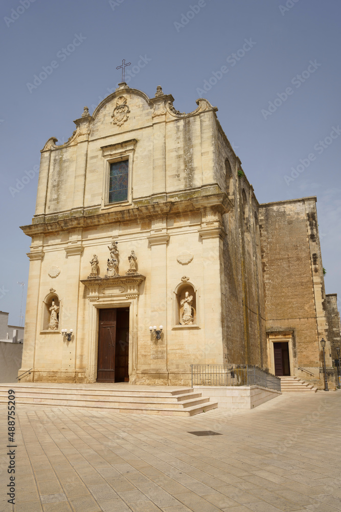 The main church of Giurdignano, Apulia, Italy