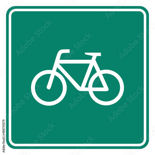 Fahrrad und Schild