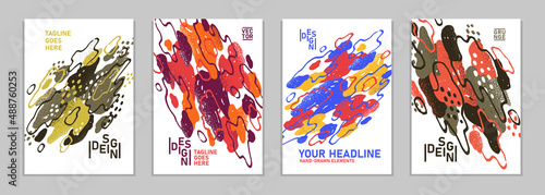 Artistic brochures vector a...