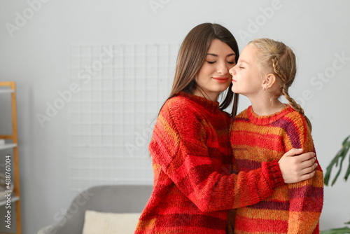 Little girl and her mother ...