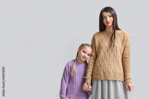 Little girl and her mother ...