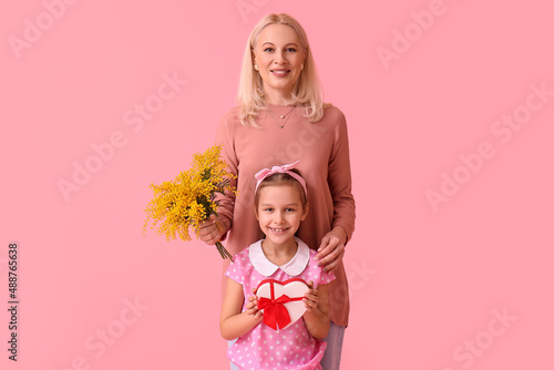 Little girl with her grandm...
