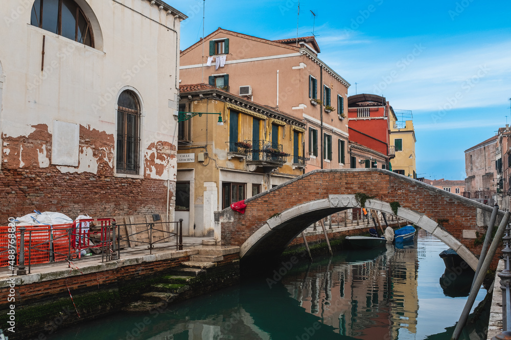 Bridge over Canal in Venice, Italy
