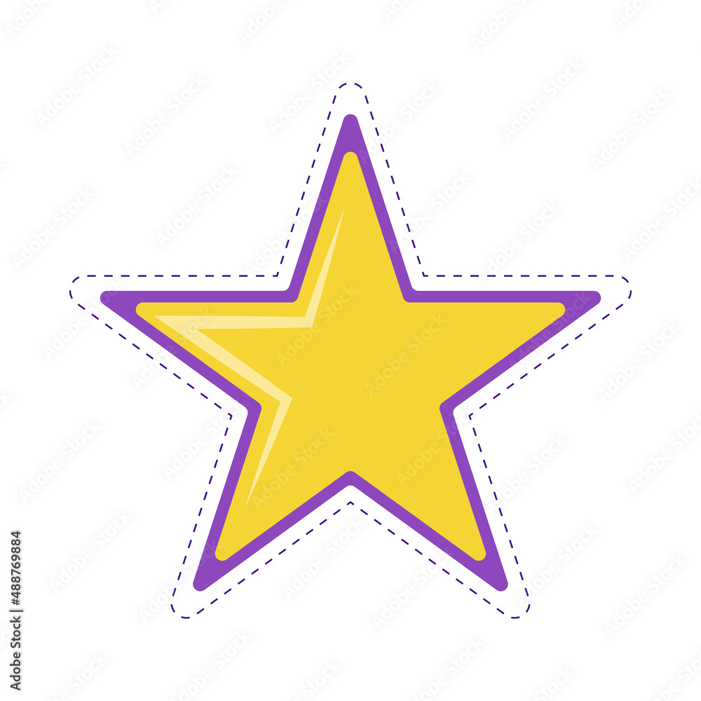 Fototapeta premium star sticker design