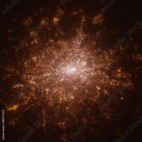 Photography London (United Kingdom) street lights map