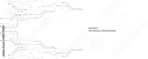 Abstract technology background, Illustration, Hi-tech communication concept innovation background, science and technology digital background
