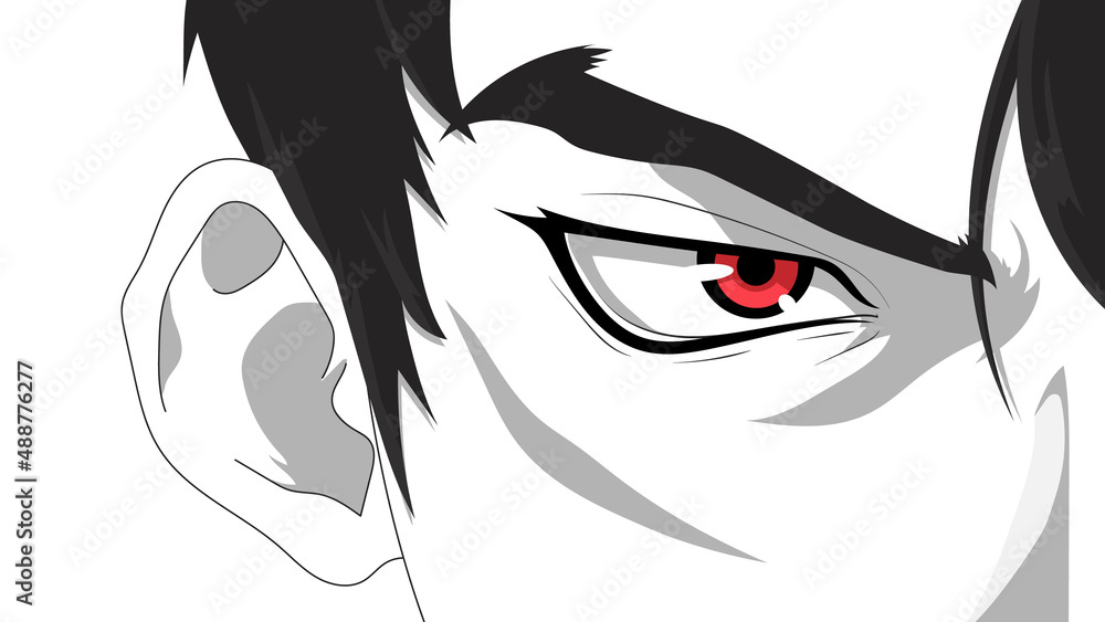 Itachi Uchiha Red Eyes Naruto Anime Poster – My Hot Posters