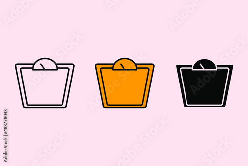 weight icons  symbol vector elements for infographic web