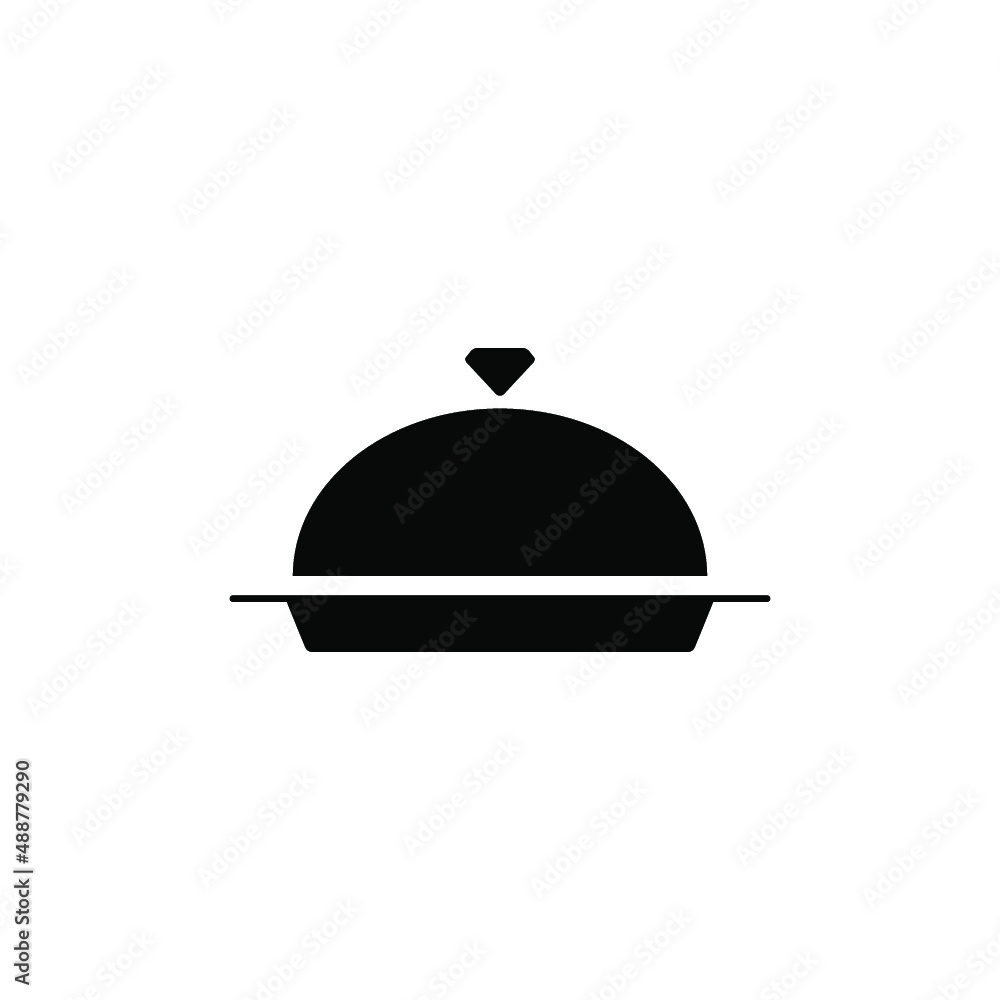 Fototapeta premium Food serving tray icon. EPS-10. Vector illustration.