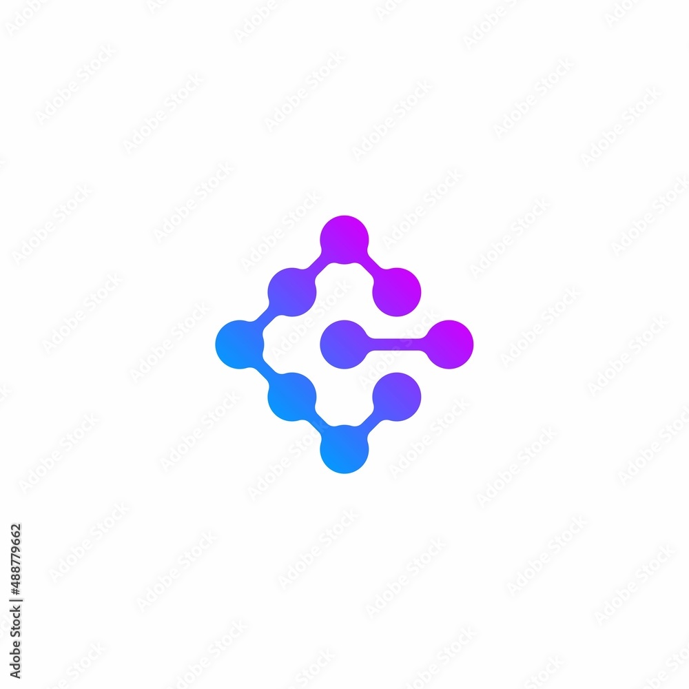 C data logo. initial letter C data logo tech design C data logo. initial letter C data logo tech design