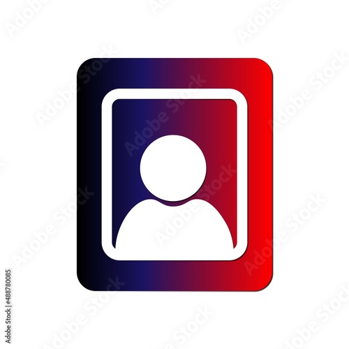 Profile illustration. Original profile, blank profile. Employee profile. Profile for social networks. Profile avatar.
