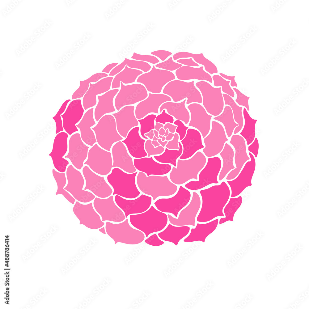 Floral elements. Flower and green leaves. Modern trendy Matisse minimal style. Floral poster, invite. Vector arrangements for greeting card or invitation design Floral elements. Flower and green leaves. Modern trendy Matisse minimal style. Floral poster, invite. Vector arrangements for greeting card or invitation design