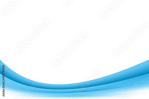 Soft Blue Curvy Background Element with Copy Space for Text