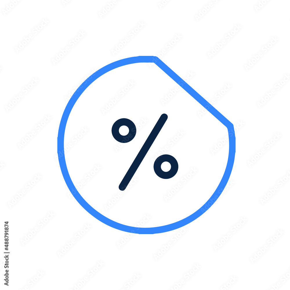 Seals discount and Percent icon Seals discount and Percent icon