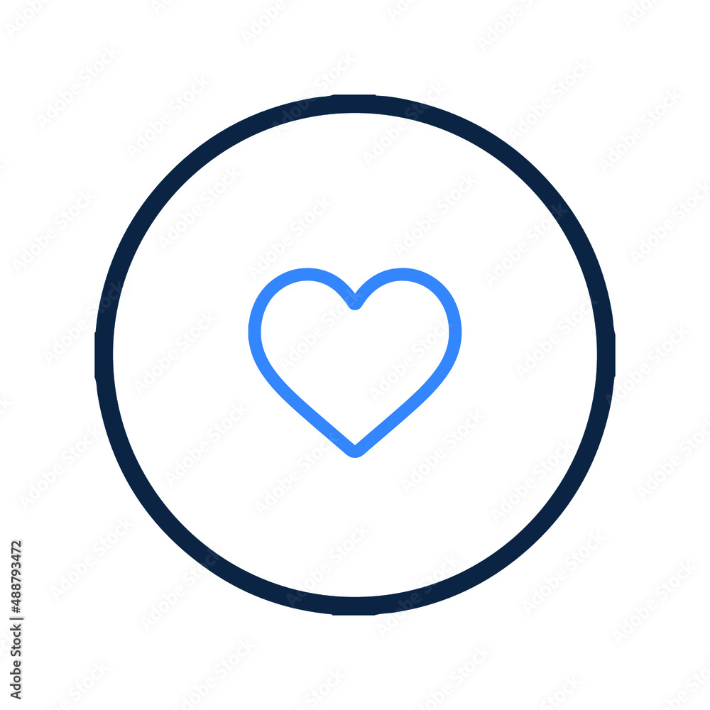 Heart love or loving icon Heart love or loving icon