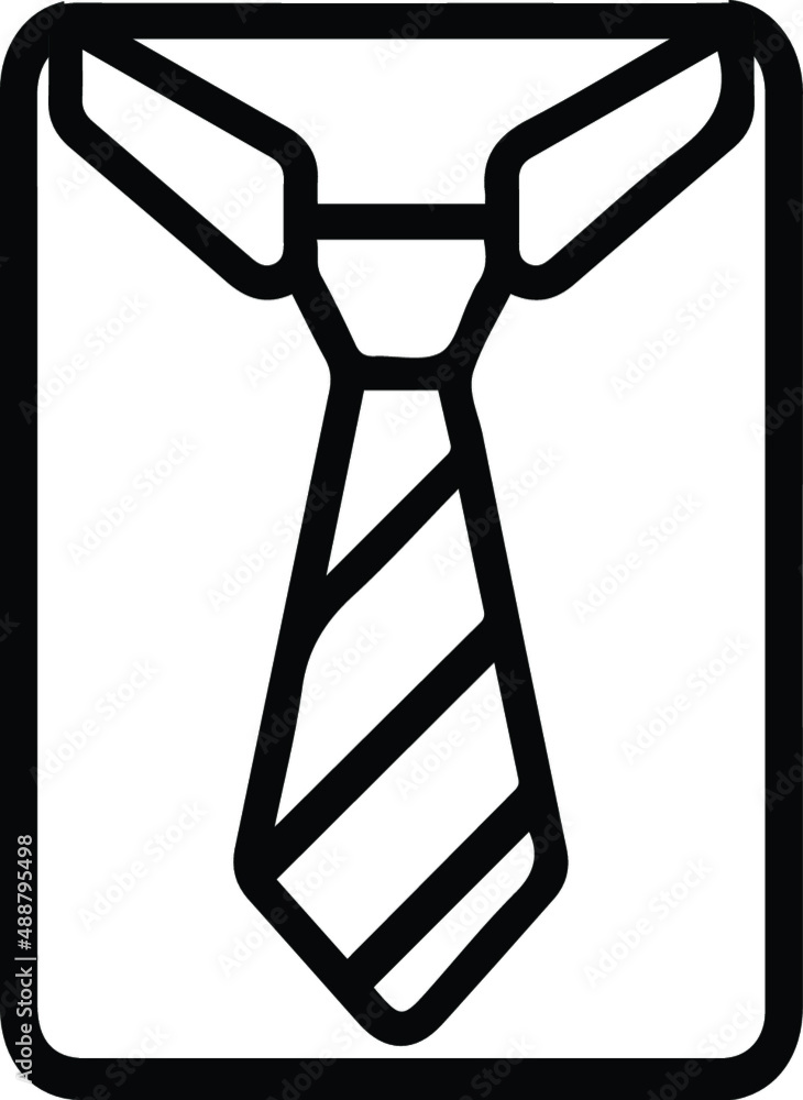 T shirt or tie icon T shirt or tie icon