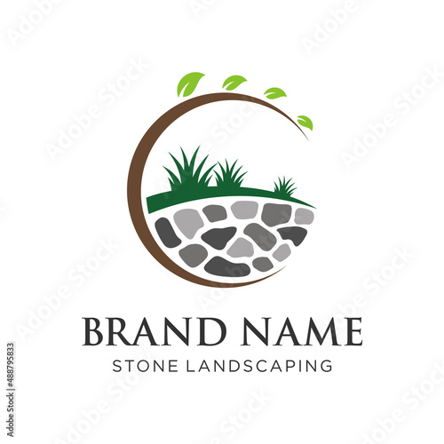 Stone Landscaping Logo Design
