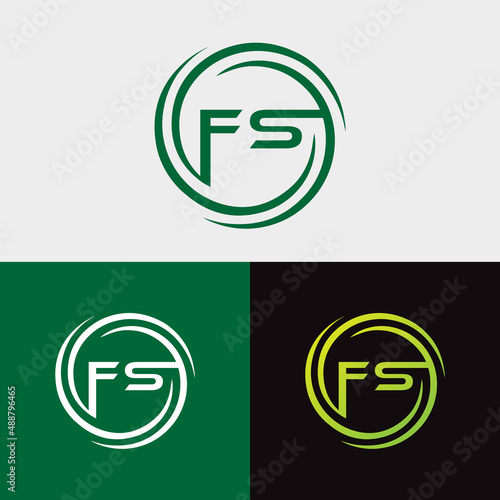 Free Download FS typography logo design template. - GFXLoad