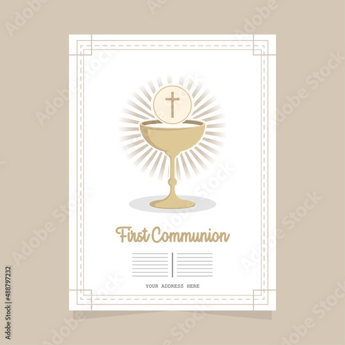 first communion greeting card