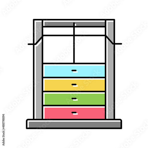 weight training apparatus color icon vector illustration