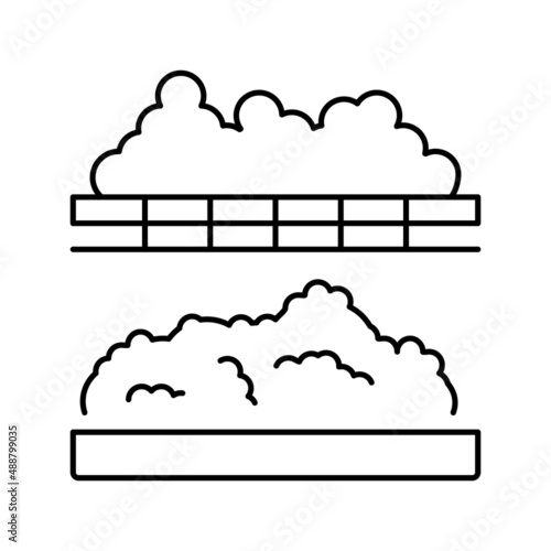 coagulation cheese production line icon vector illustration