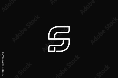 Letter FS Logo. Vector Design.