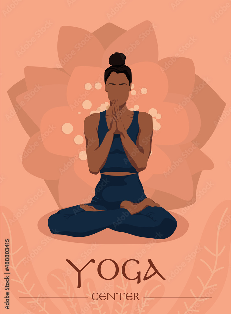 Obraz premium yoga woman poster