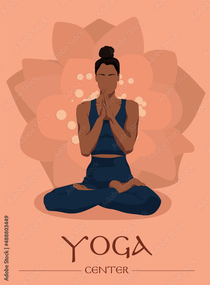 yoga woman poster