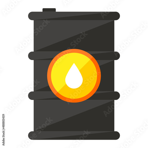 fluid barrels Concept, US gallons Vector Icon Design, Oil and Gas industry Symbol, Petroleum and gasoline Sign, Service and supply stock illustration